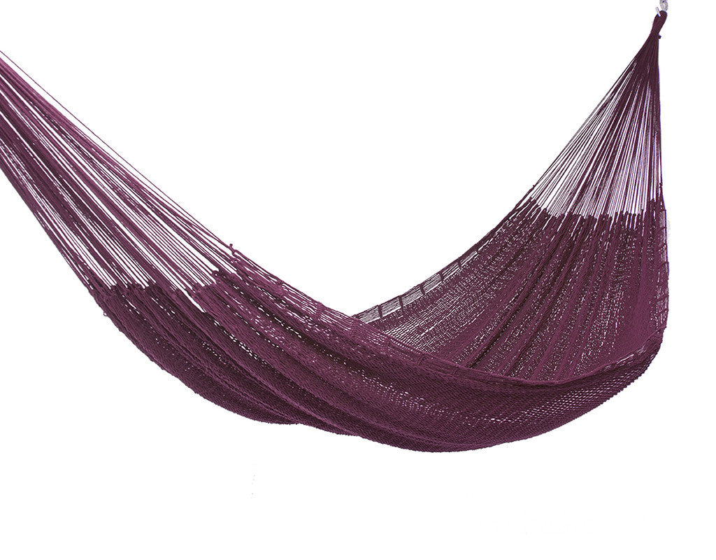 Outdoor undercover cotton Mayan Legacy hammock King size Maroon 5