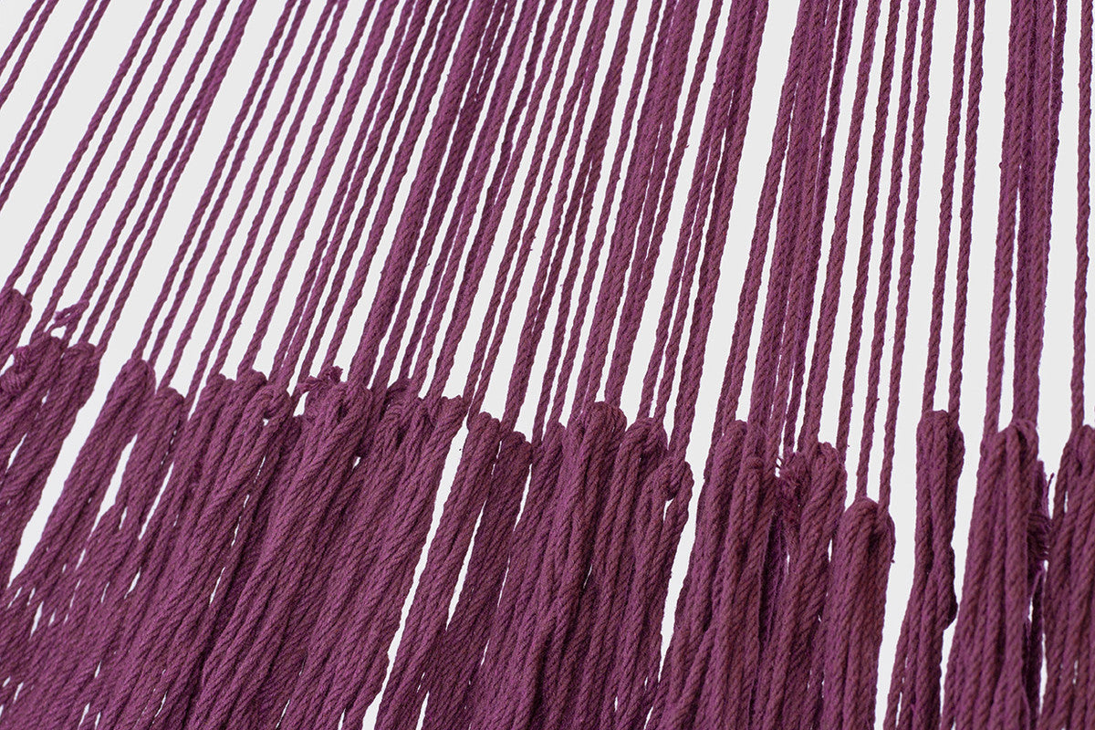 Outdoor undercover cotton Mayan Legacy hammock King size Maroon 8