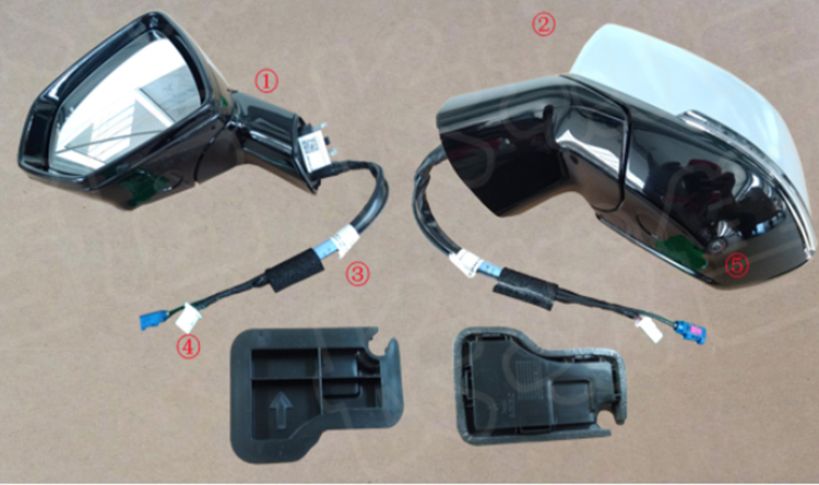 White/Black (Please tell the supplier which color) 5 +1 Wire LH 2022 and before Great Wall Haval H6 Edition Electric Folding Steering Car Rearview Assembly Exterior Mirrors 3