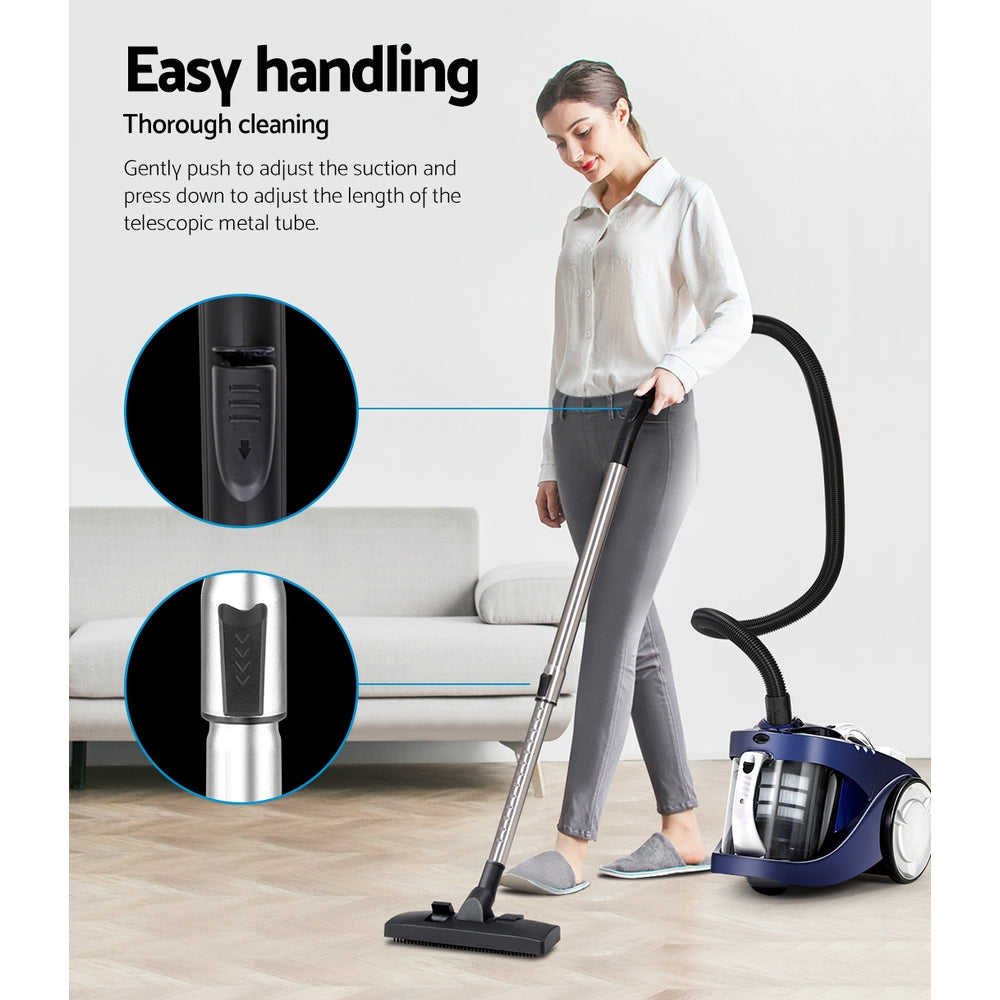 Devanti 2200W Bagless Vacuum Cleaner Blue 5