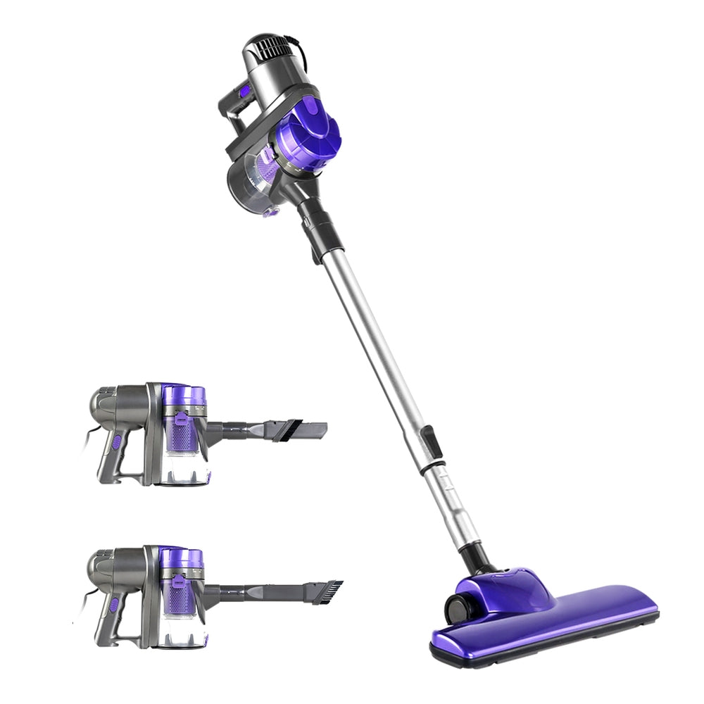 Devanti Stick Vacuum Cleaner Handheld Corded 450W Purple 7