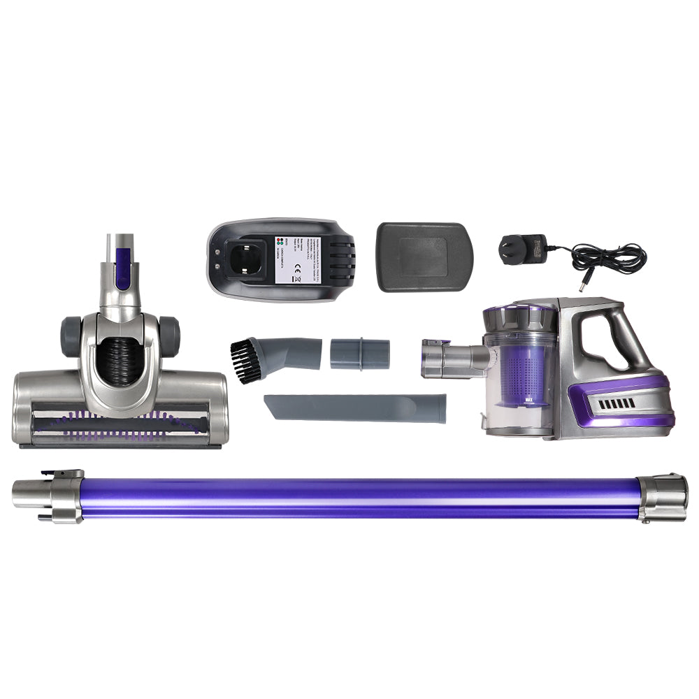 Devanti Stick Vacuum Cleaner Bagless Cordless 150W Purple 7