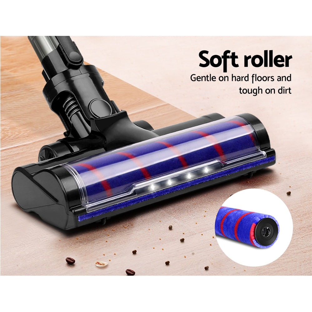 Devanti Stick Vacuum Cleaner Cordless Roller Brush 150W Purple 5