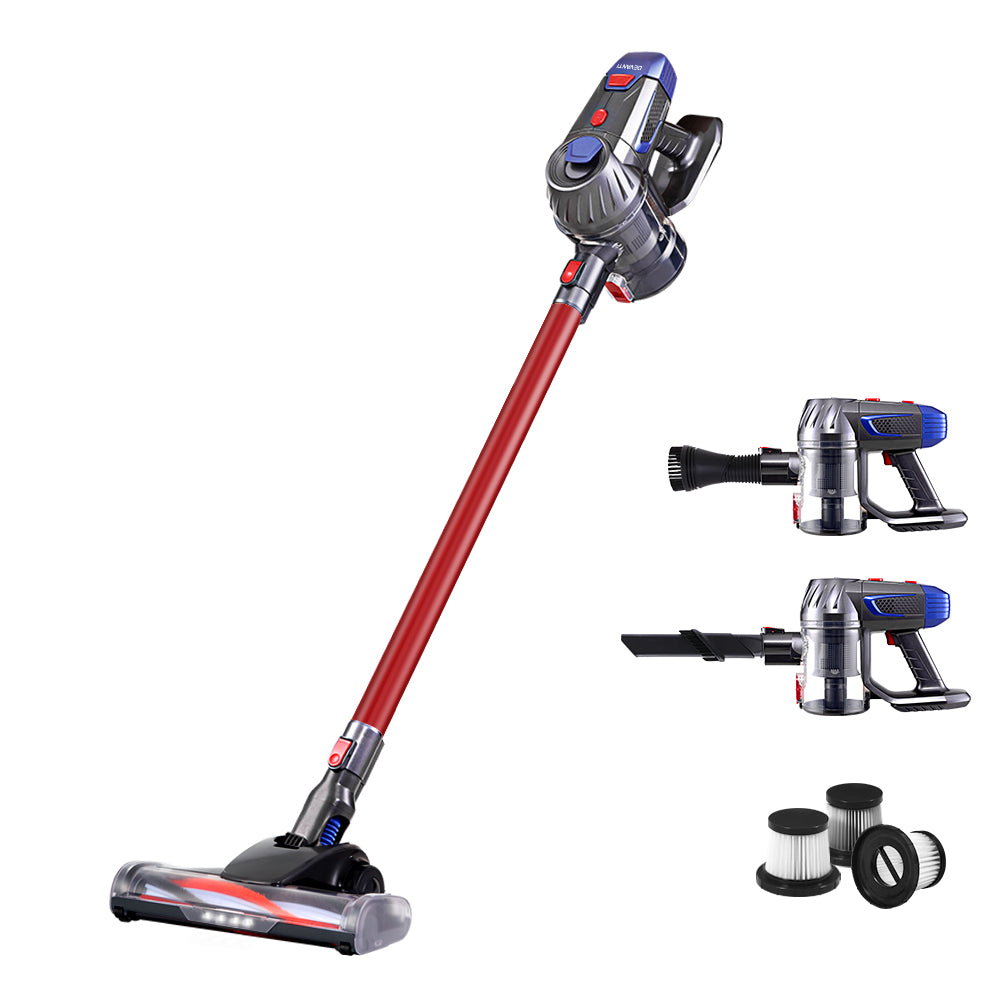 Devanti Stick Vacuum Cleaner HEPA Filter Red 150W 6