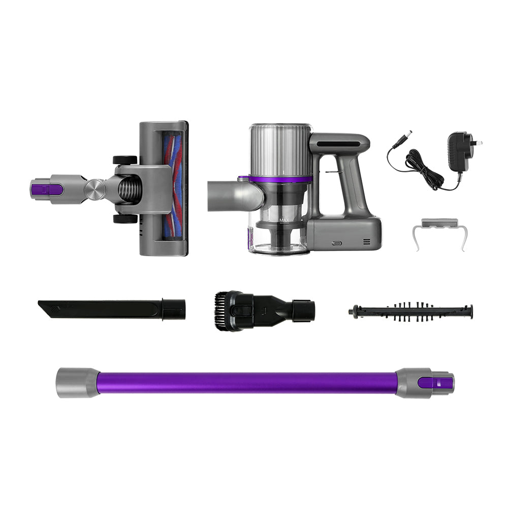 Devanti Stick Vacuum Cleaner Bagless Cordless 120W Purple 3