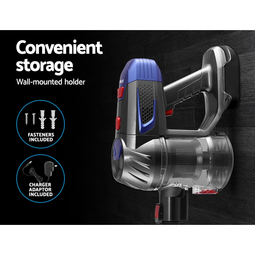 Devanti Stick Vacuum Cleaner Bagless Cordless Red 150W 4