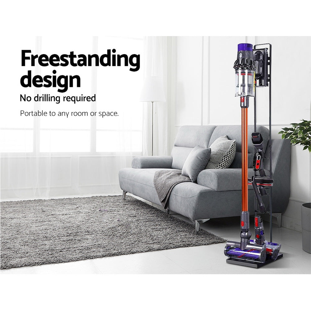 Artiss Freestanding Dyson Vacuum Cleaner Stand for V6 7 8 10 11 Black 4