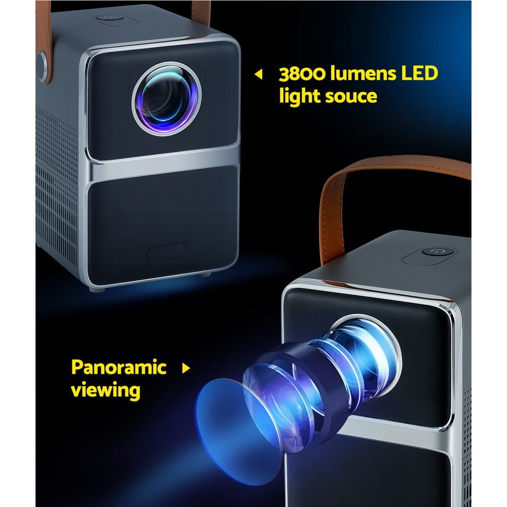 Devanti Portable Mini Video Projector 4K Wifi Home Theater HDMI Support 1080P 5