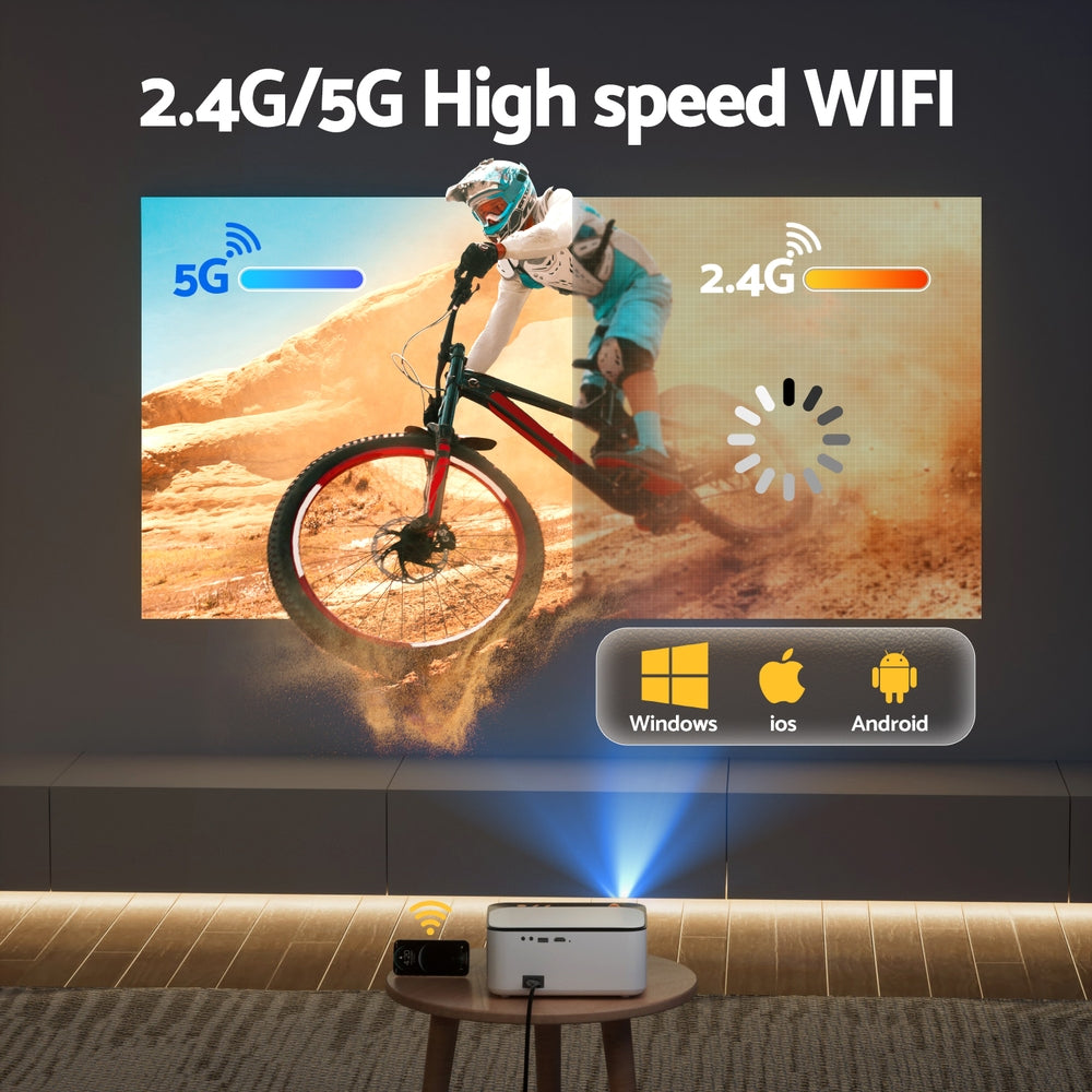 Devanti Video Project 4K 1080P Android 5G Wifi Home Cinema 5