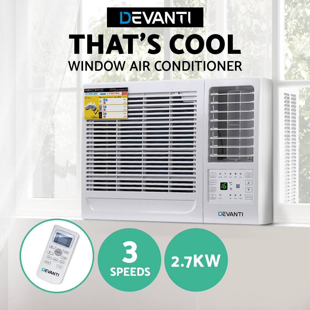 Devanti Window Air Conditioner 2.7kW 3