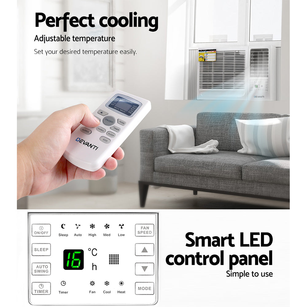 Devanti Window Air Conditioner 2.7kW 5