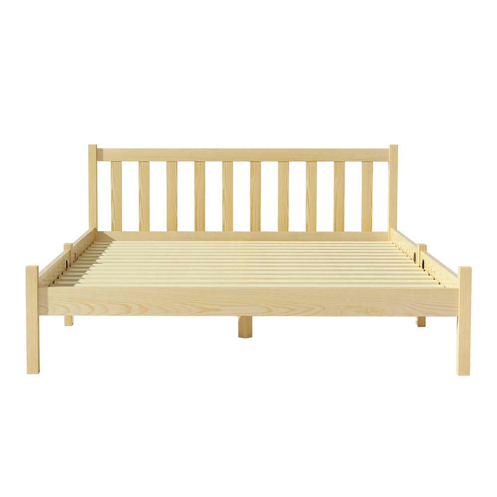 Artiss Bed Frame Double Size Wooden Oak SOFIE 3