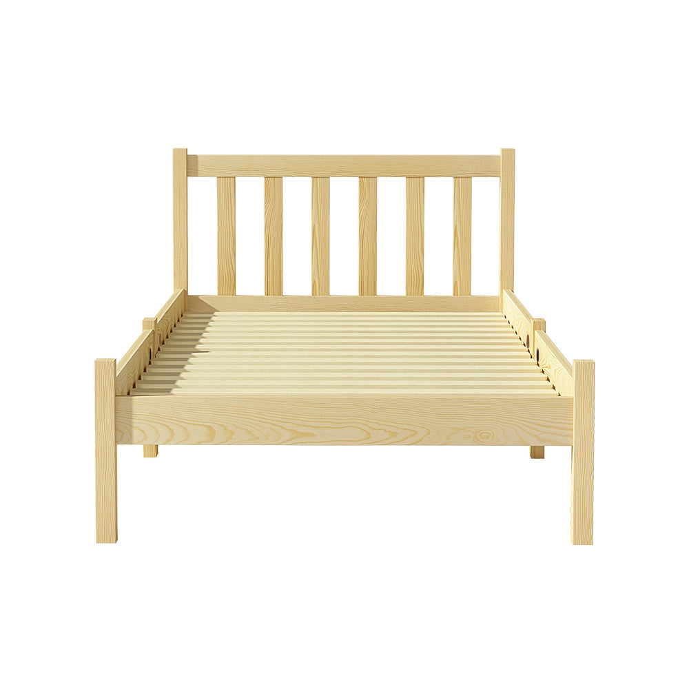 Artiss Bed Frame Single Size Wooden Oak SOFIE 3