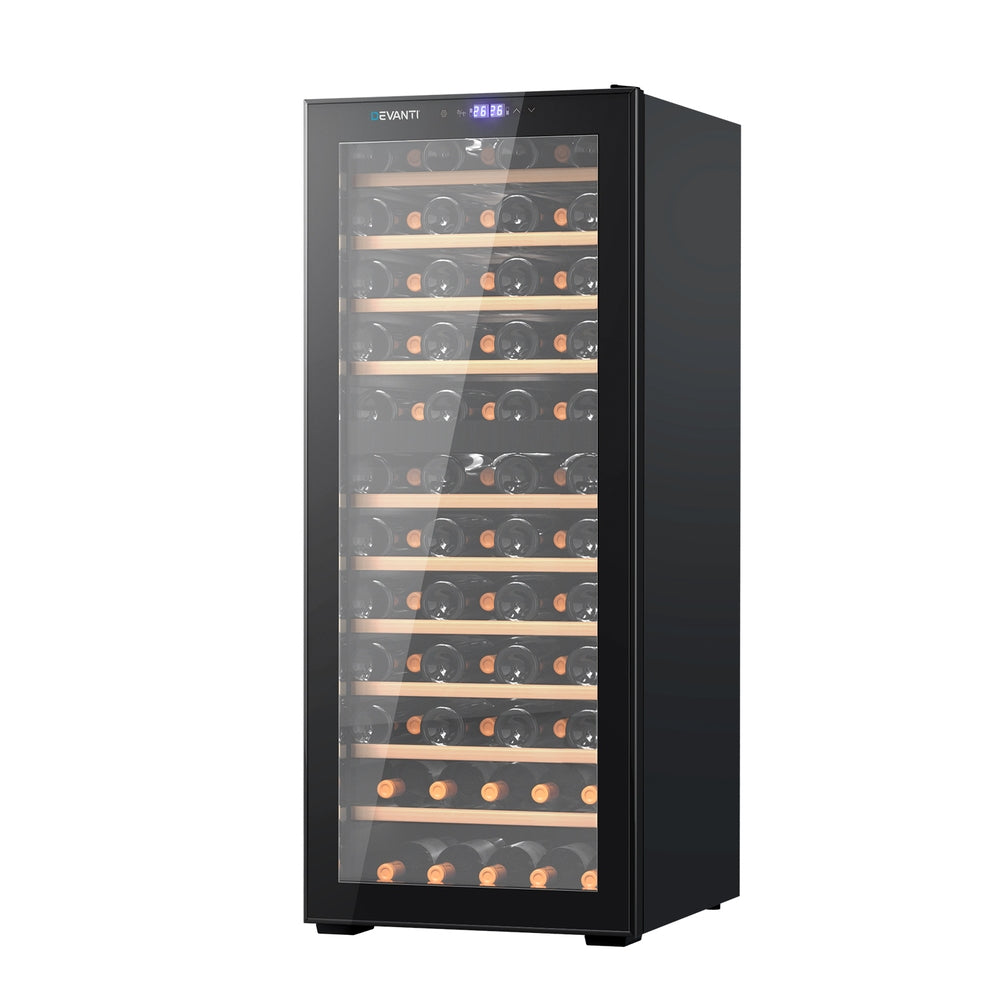 Devanti Wine Fridge Cooler Compressor Dual Zone 80 Bottles 5