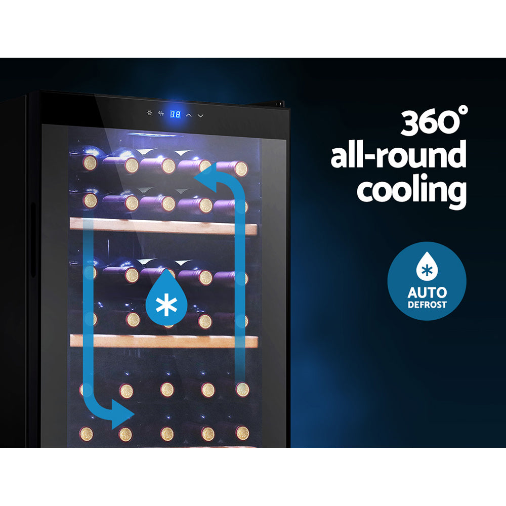 Devanti Wine Fridge Cooler 34 Bottles 5