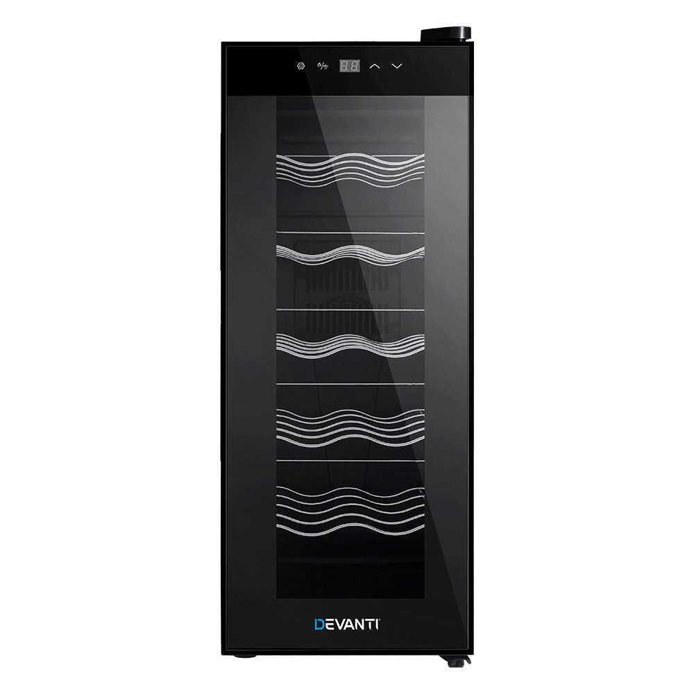 Devanti Wine Fridge Cooler 12 Bottles 3