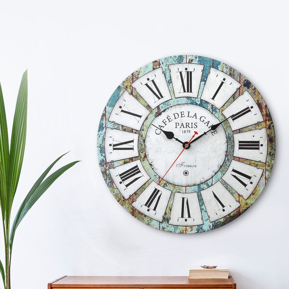 Artiss 40CM Wall Clock Rustic Design 5