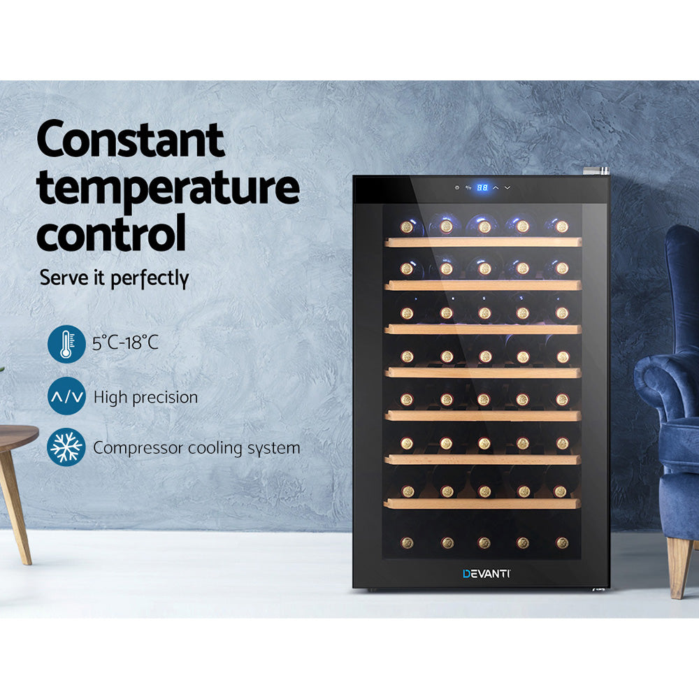 Devanti Wine Fridge Cooler 51 Bottles 6