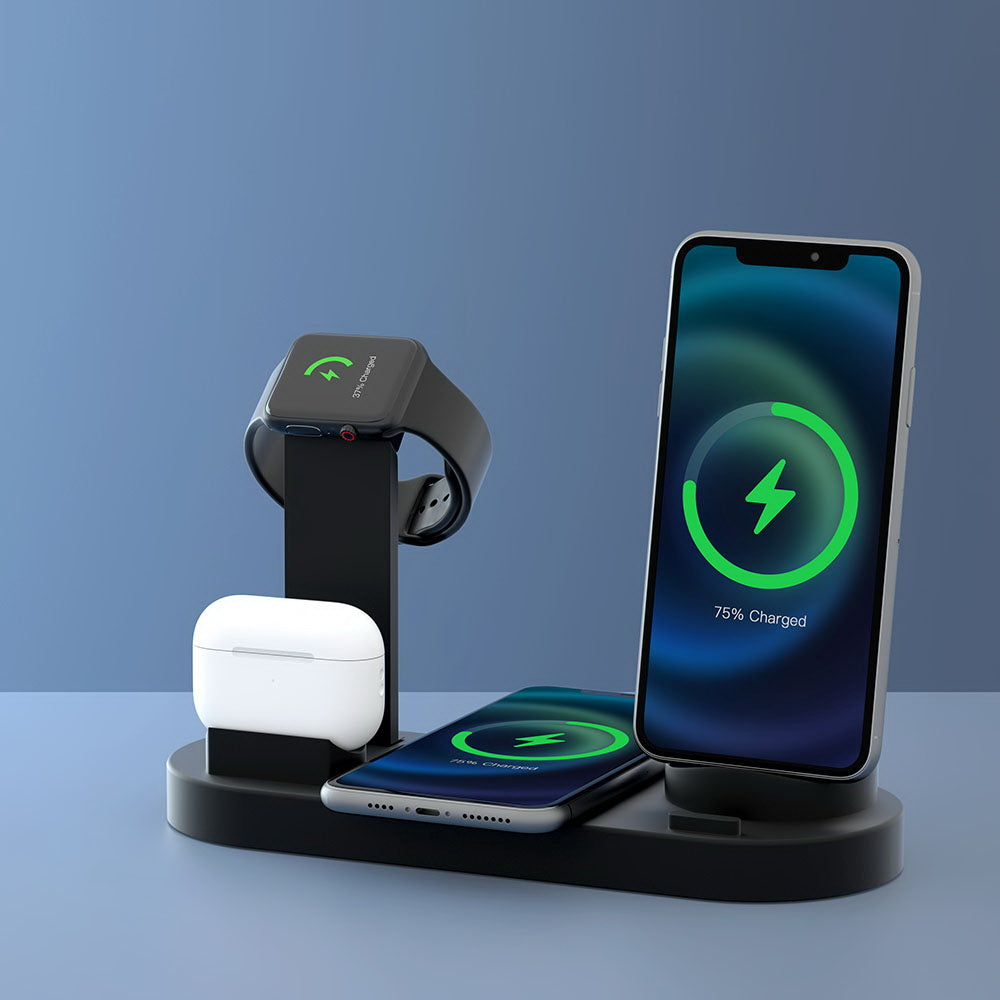 Devanti 4-in-1 Wireless Charger Dock Multi-function Charging Station for Phone 8