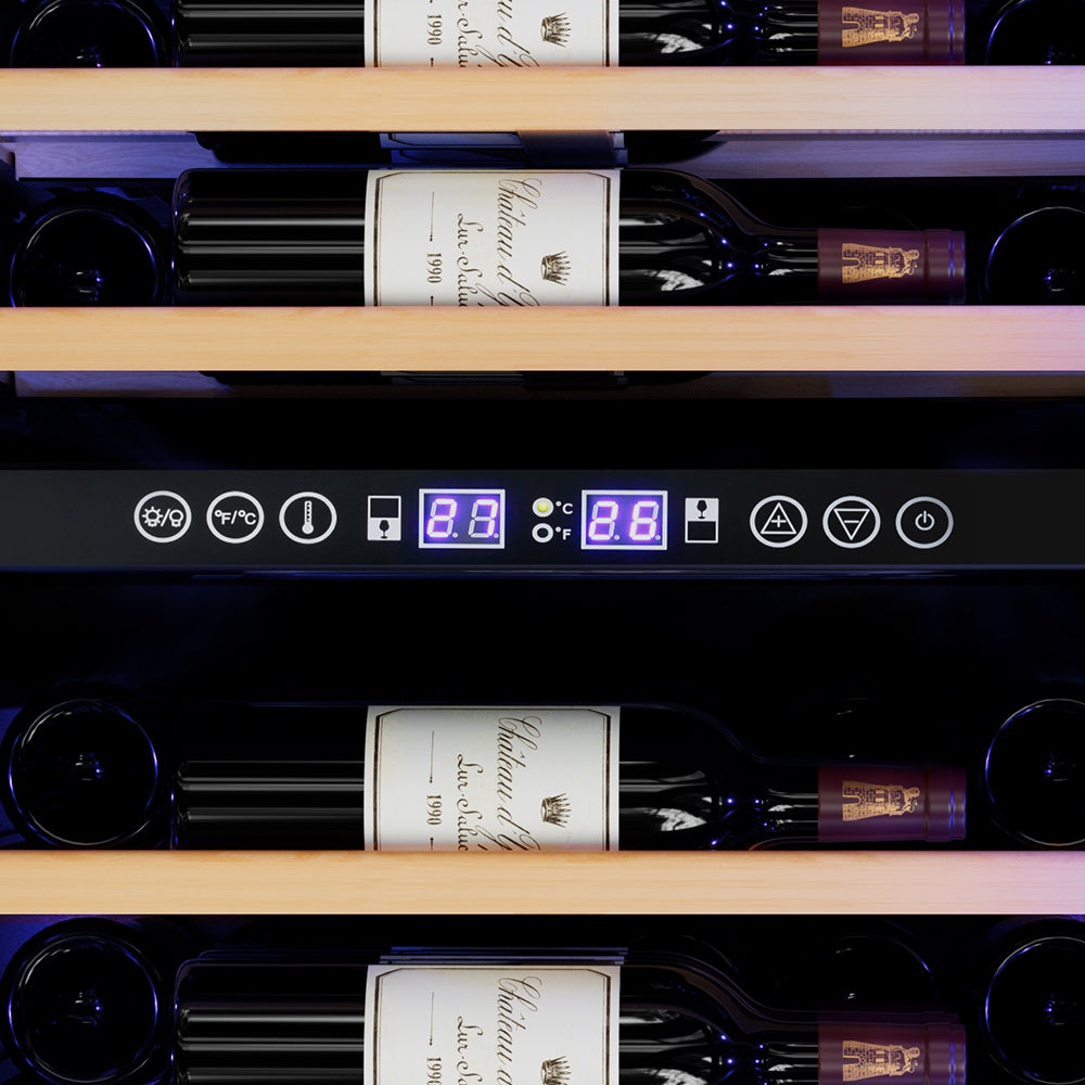 Devanti Wine Fridge Cooler Dual Zone 128 Bottles 4