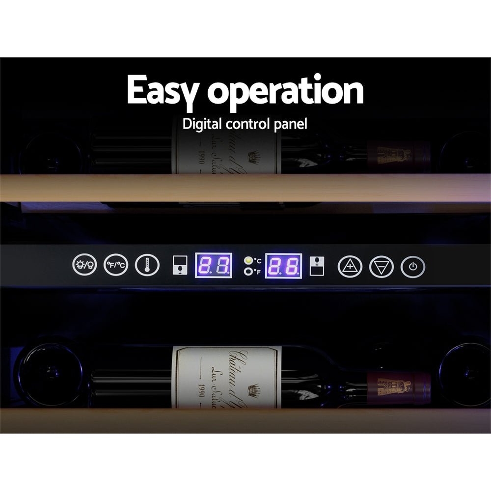 Devanti Wine Fridge Cooler Dual Zone 128 Bottles 5