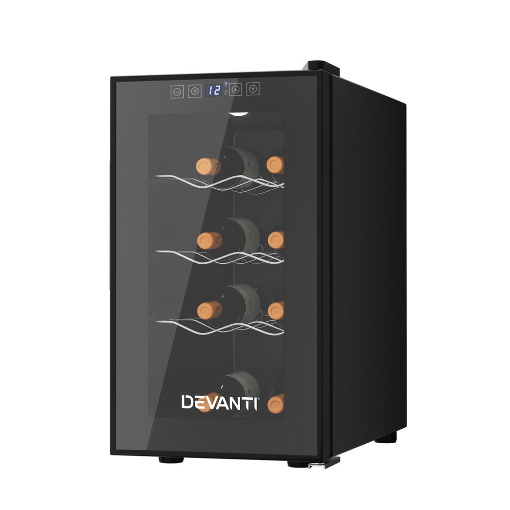 Devanti Wine Fridge Cooler 8 Bottles 7