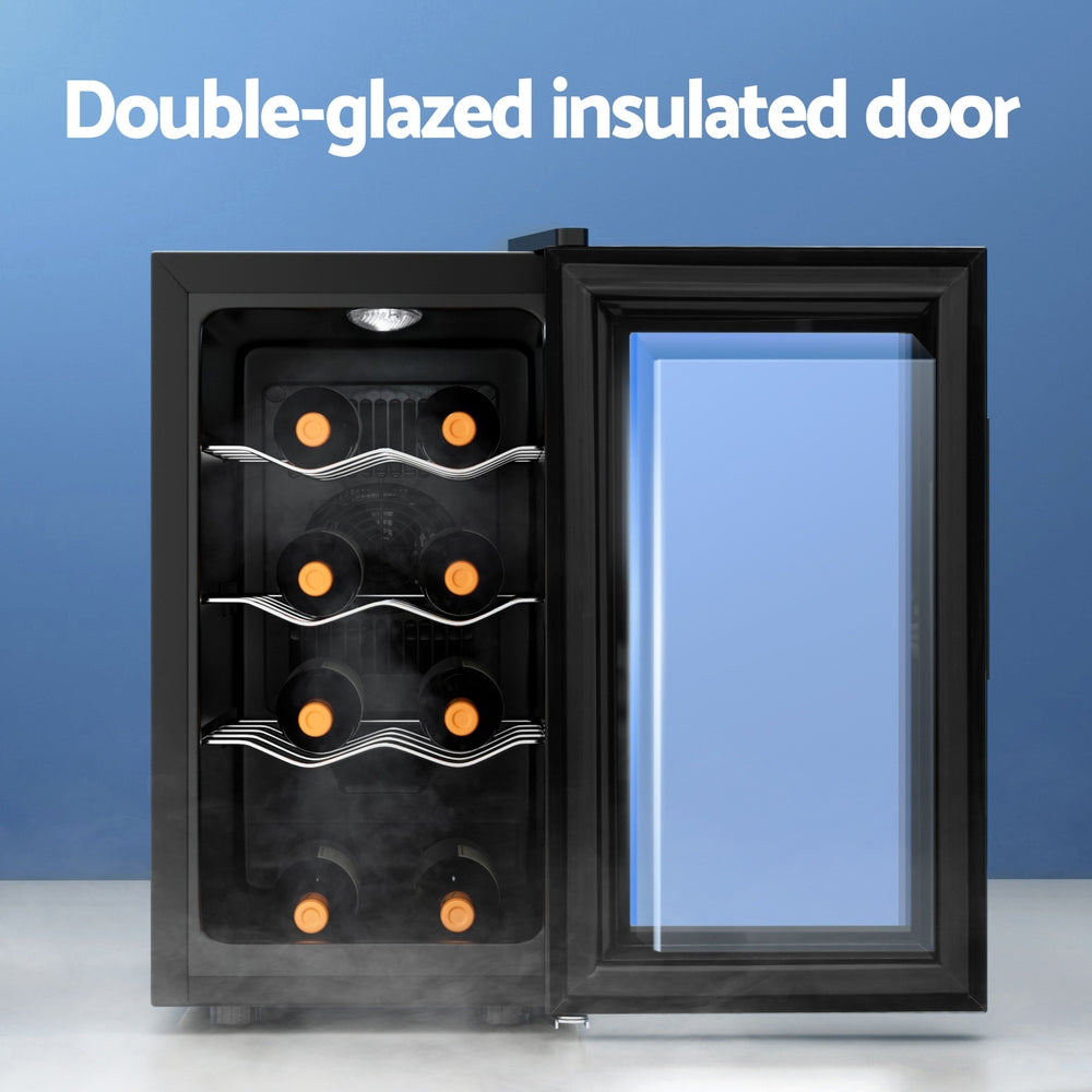 Devanti Wine Fridge Cooler 8 Bottles 6