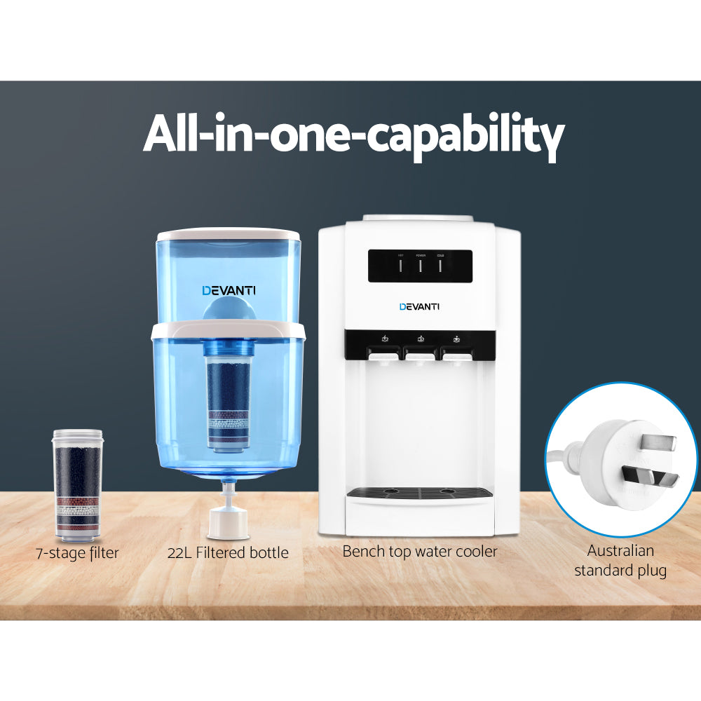 Devanti Water Cooler Dispenser Bench Top 22L 4