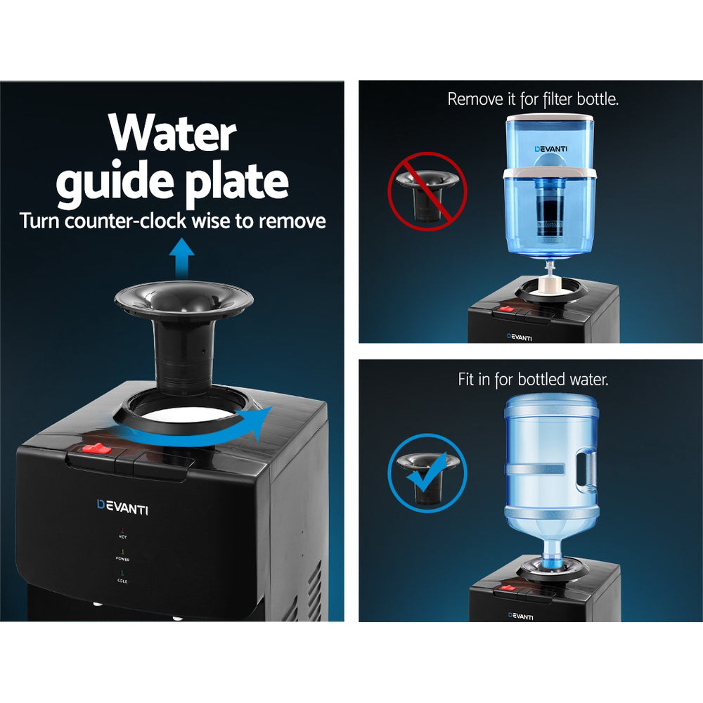 Devanti Water Cooler Dispenser Stand Black 7