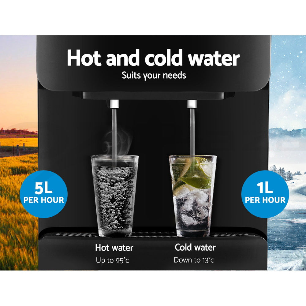Devanti Water Cooler Dispenser Stand 22L Bottle Black w/2 Filter 7
