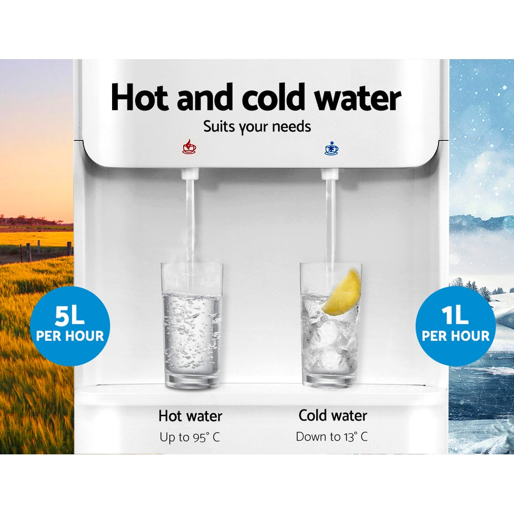 Devanti Water Cooler Dispenser Stand White 4