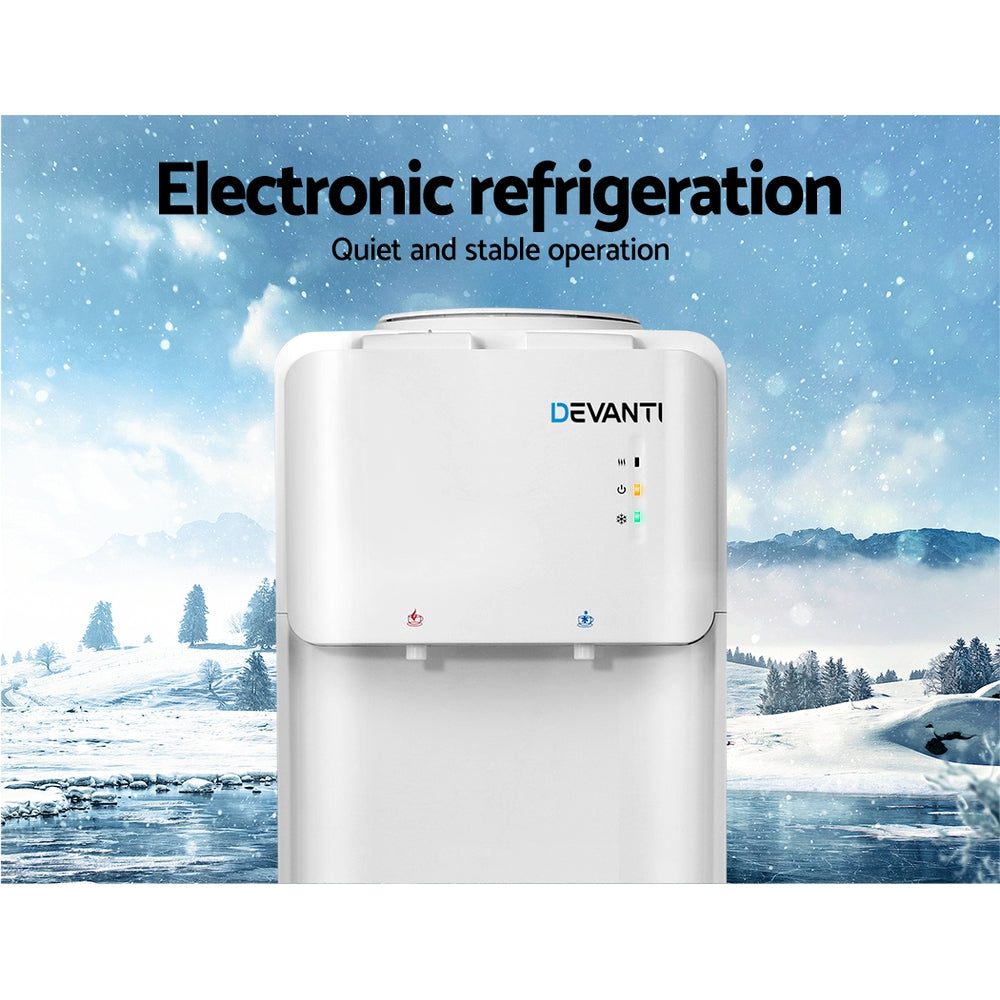 Devanti Water Cooler Dispenser Stand White 5