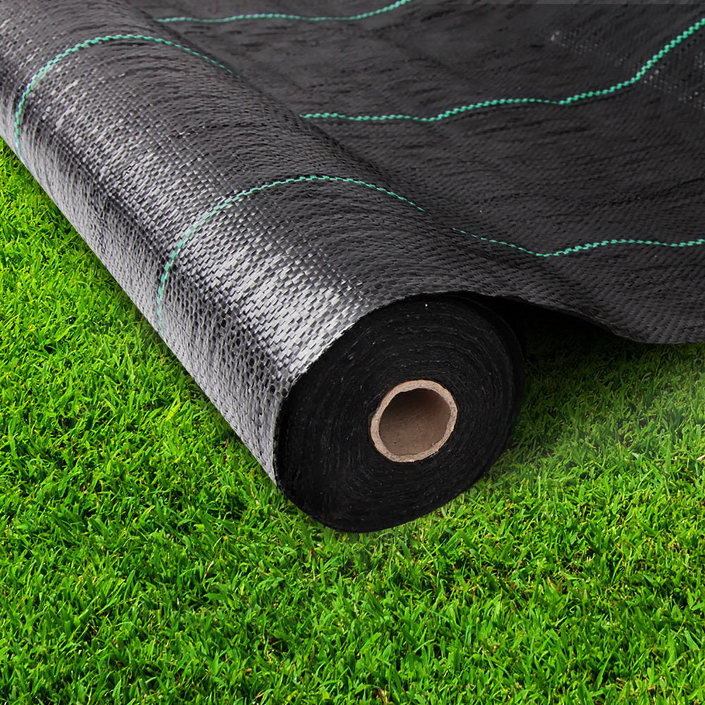 Instahut 1.83x30m Weed Mat Woven Fabric Weed Mat Control Matting Garden Plant 7