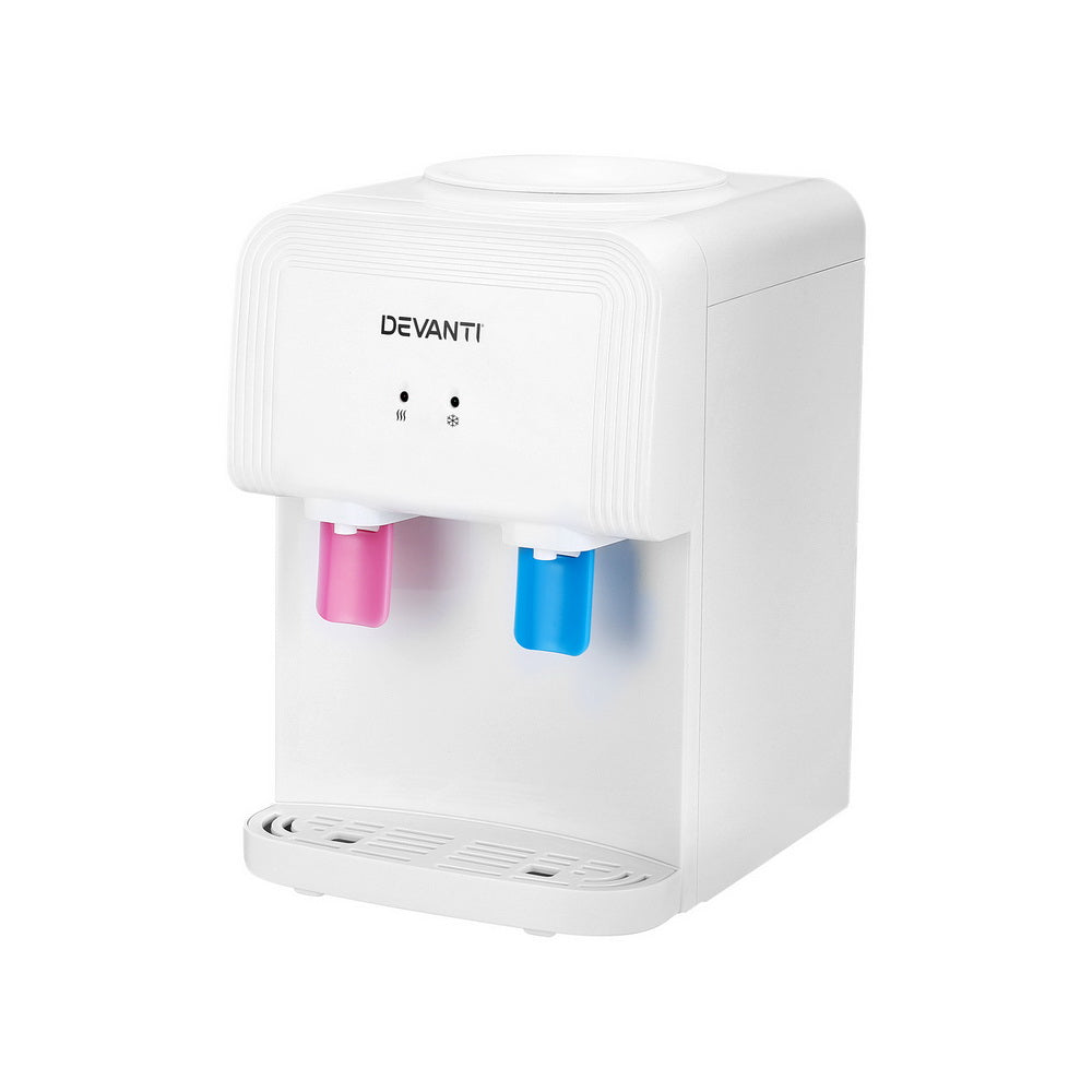 Devanti Water Cooler Dispenser Bench Top White 7