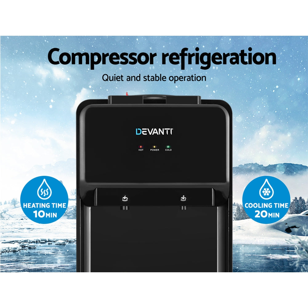 Devanti Water Cooler Dispenser Bench Top Black 6