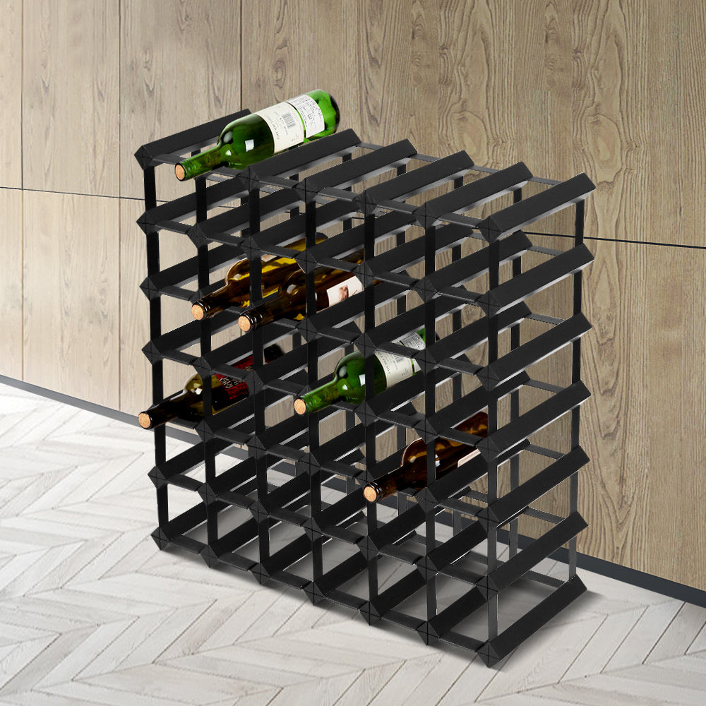 Artiss Wine Rack 42 Bottle Black 7