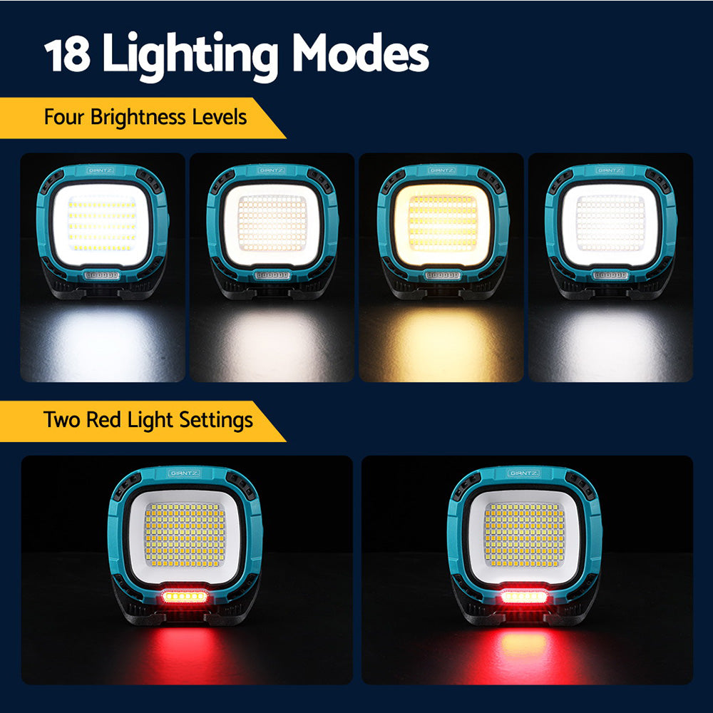 Giantz Work Light Torch Rechargeable USB Cordless Magnetic LED Lamp Charging 5