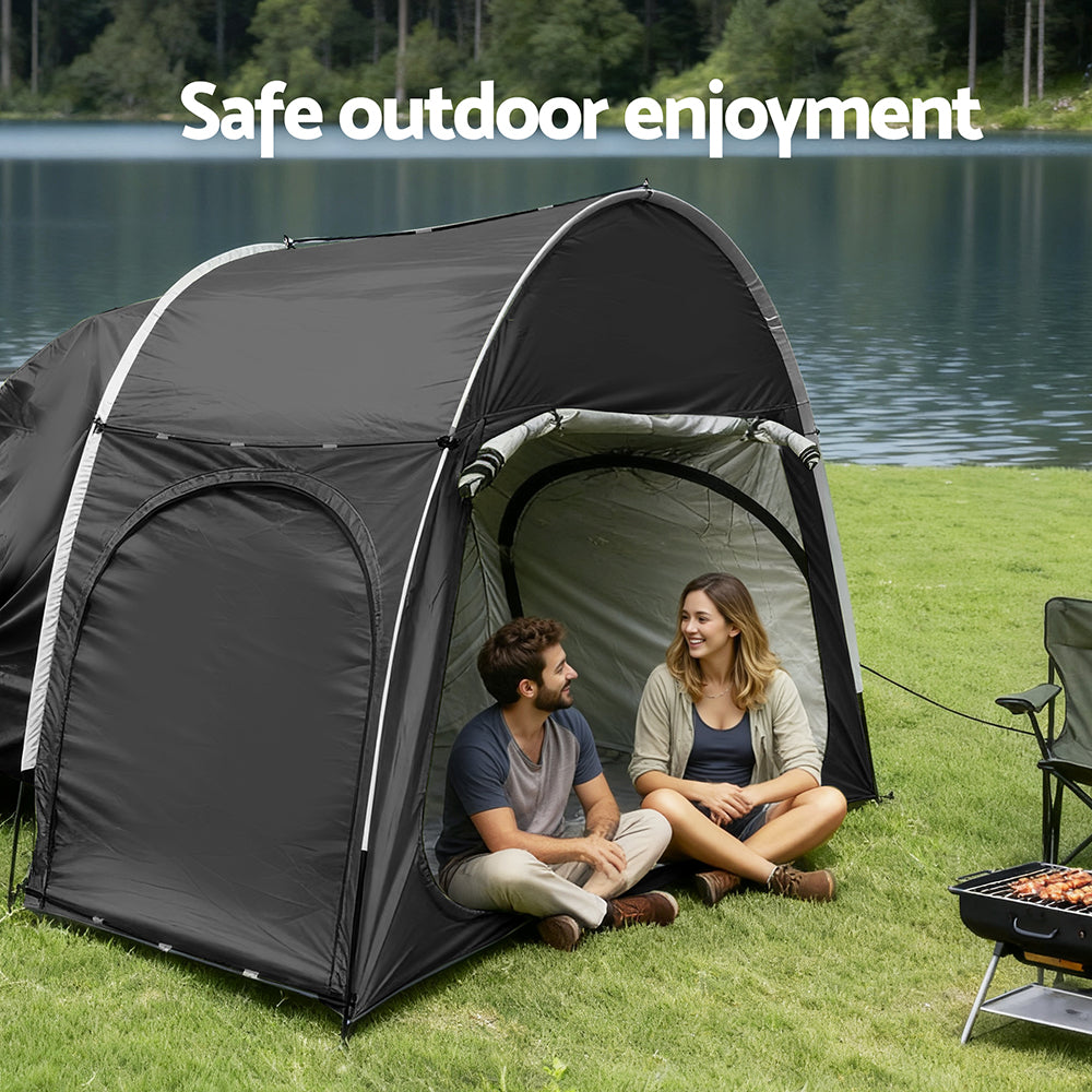 Weisshorn Camping Tent Car SUV Rear Hatchback Tents Canopy Portable Outdoor Family Black 6