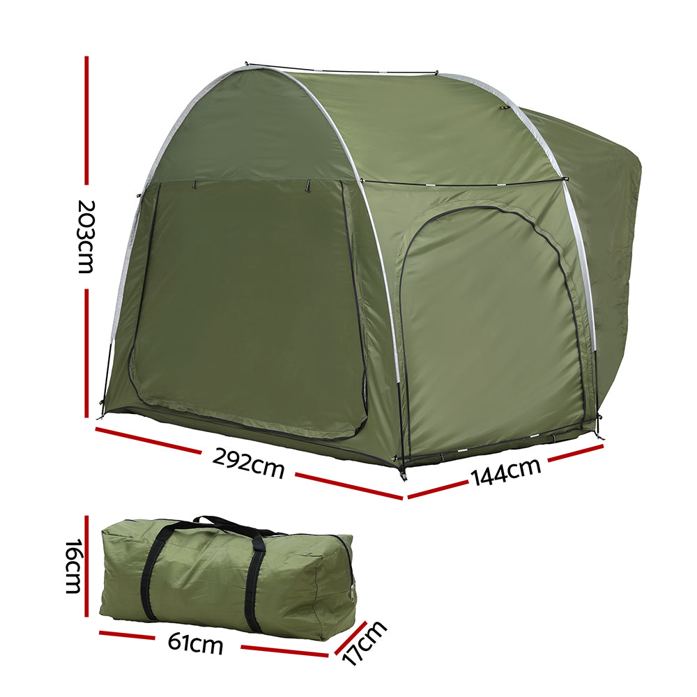 Weisshorn Camping Tent Car SUV Rear Hatchback Tents Canopy Portable Outdoor Family green 3