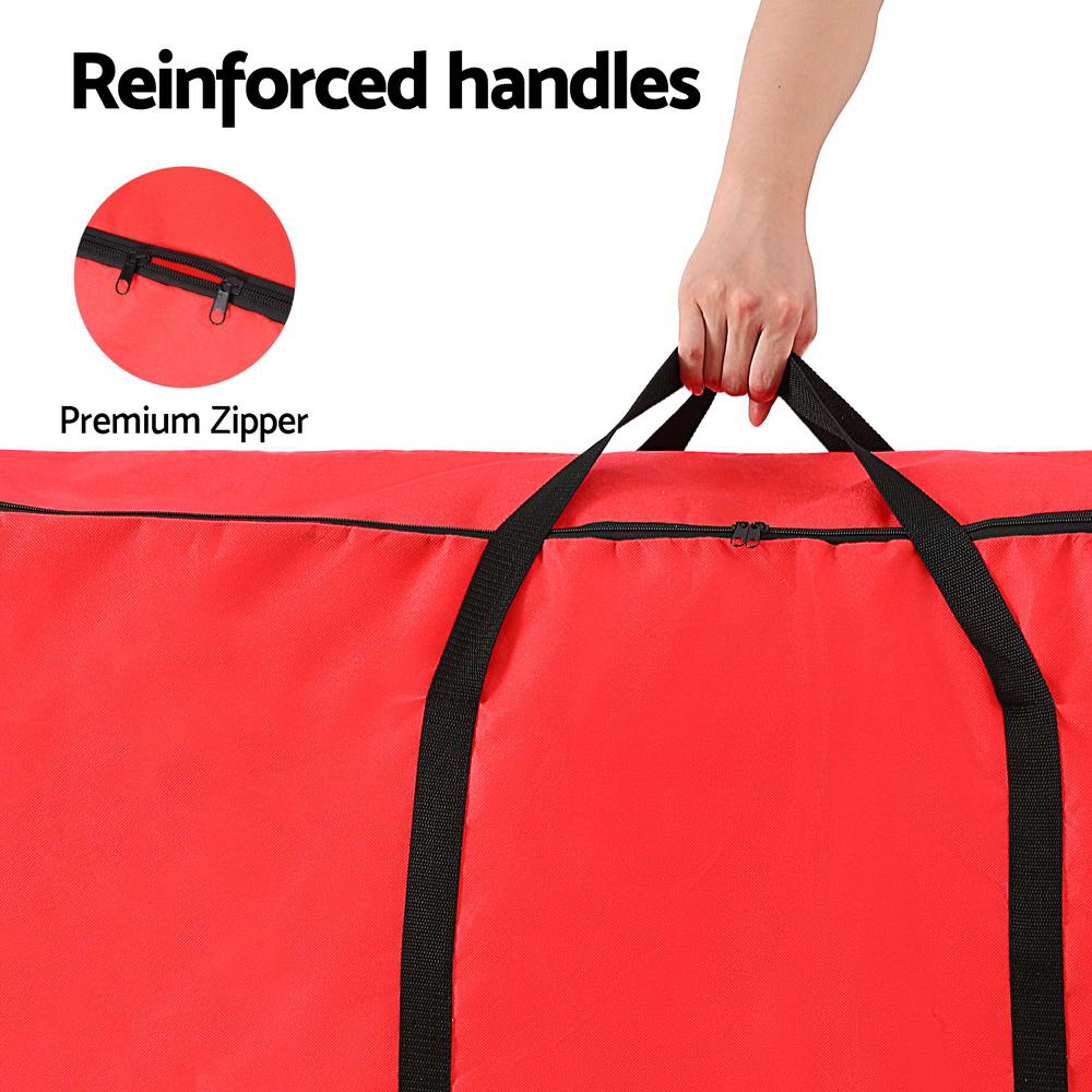 Jingle Jollys Christmas Tree Storage Bag Fits Up to 8ft Tree Xmas Bag Red 6