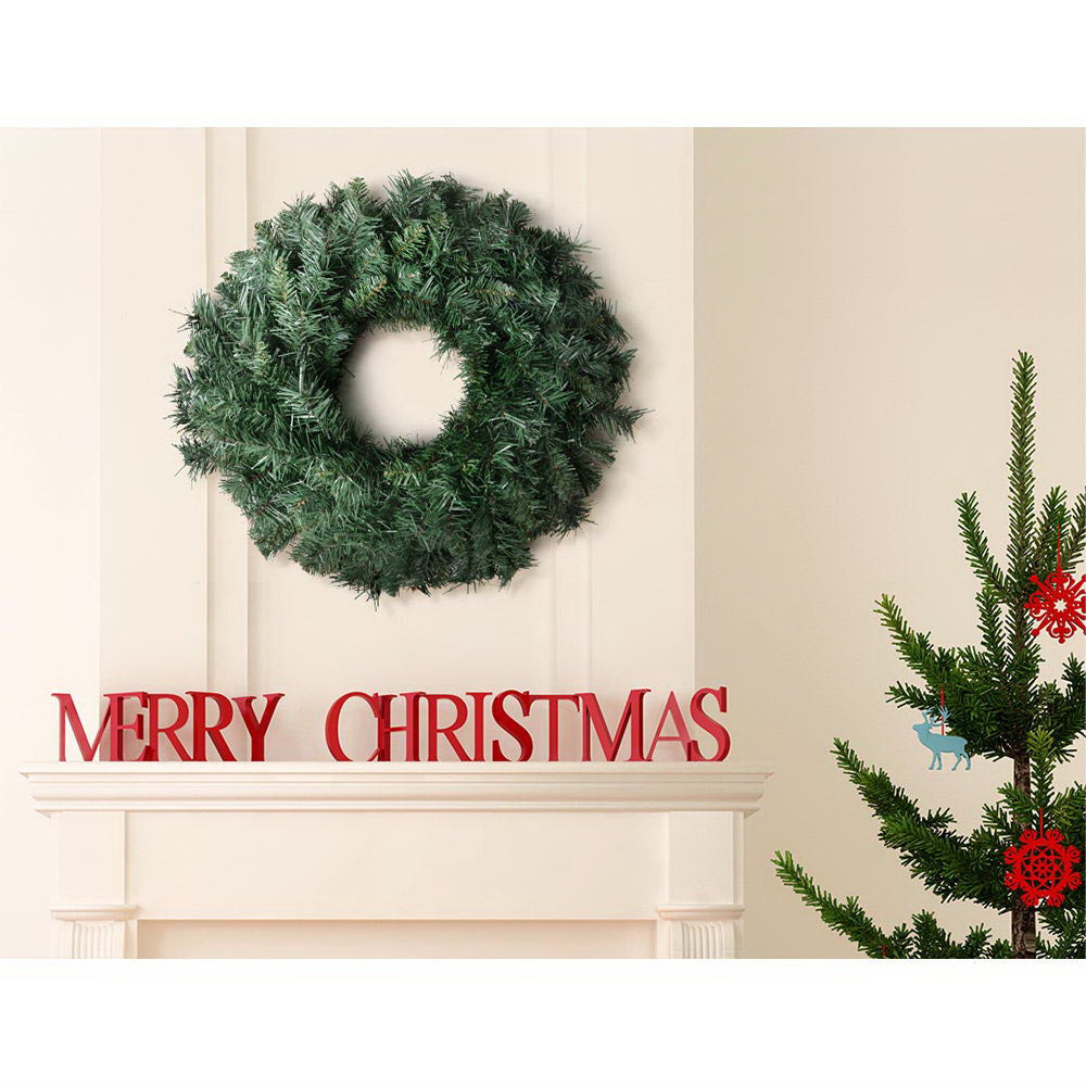 Jingle Jollys 60cm Christmas Wreath Garland Xmas Decorations Wedding Party 3