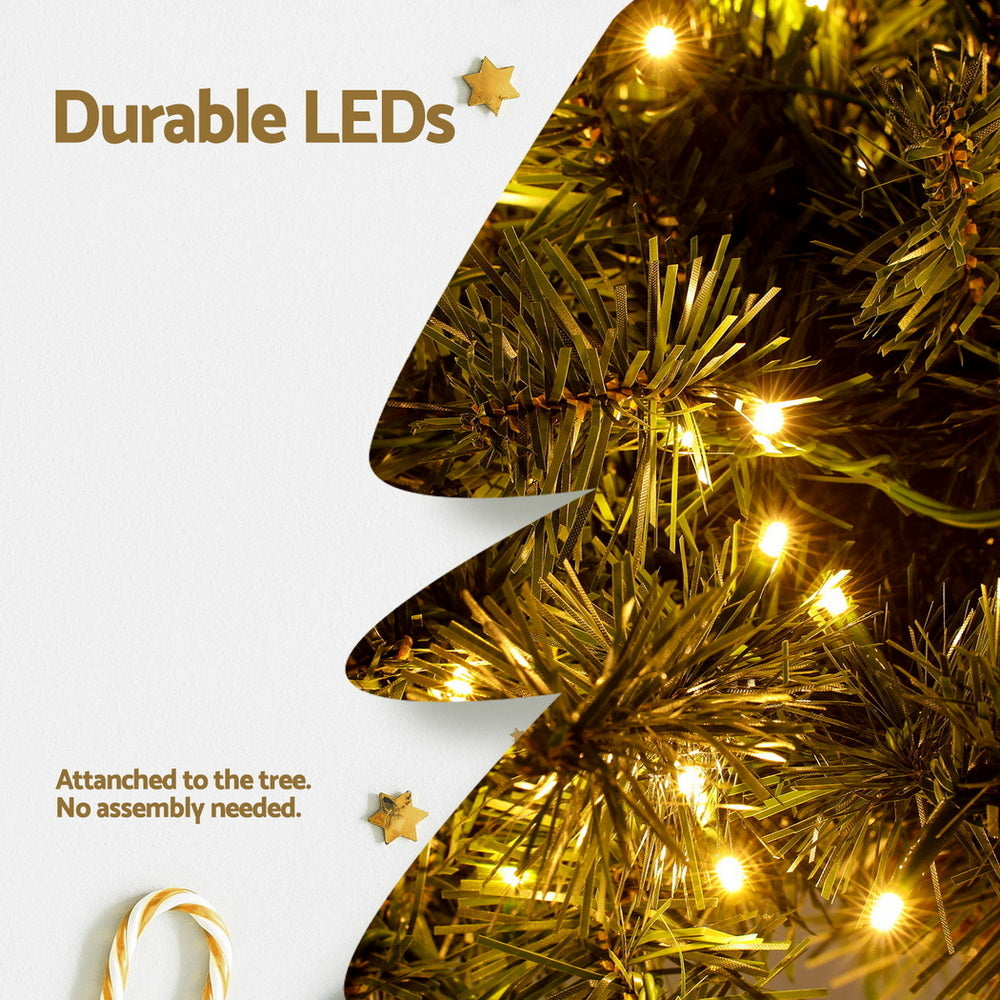 Jingle Jollys Christmas Tree 3-in-1 LED Xmas Palm Tree Party Decor 1.2/1.5/1.8M 6