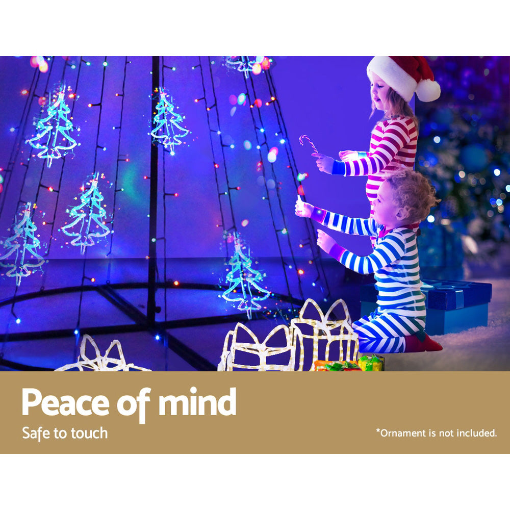 2.1M Christmas Tree 264 LED Solar Jingle Jollys 5