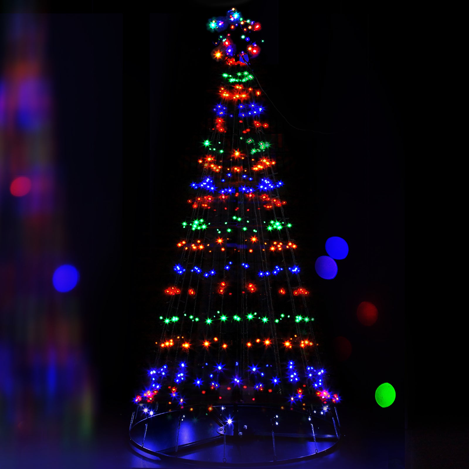 2.1M Christmas Tree 264 LED Solar Jingle Jollys 8