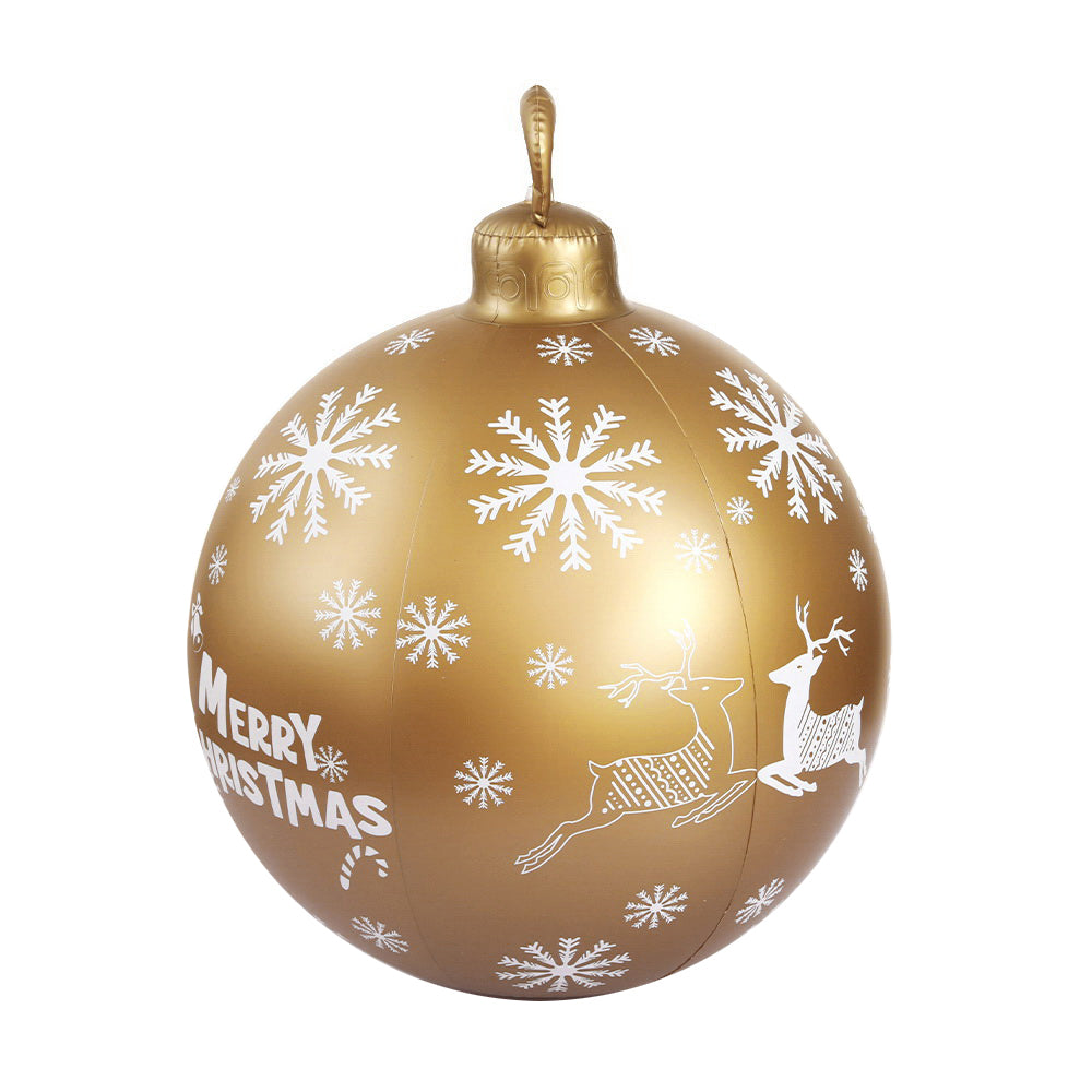 Jingle Jollys Christmas Inflatable Ball Bauble 60cm Outdoor Decoration Gold 3