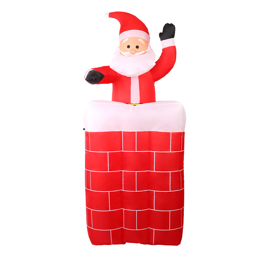 Jingle Jollys Christmas Inflatable Santa Pop Up 1.8M Illuminated Decorations 3