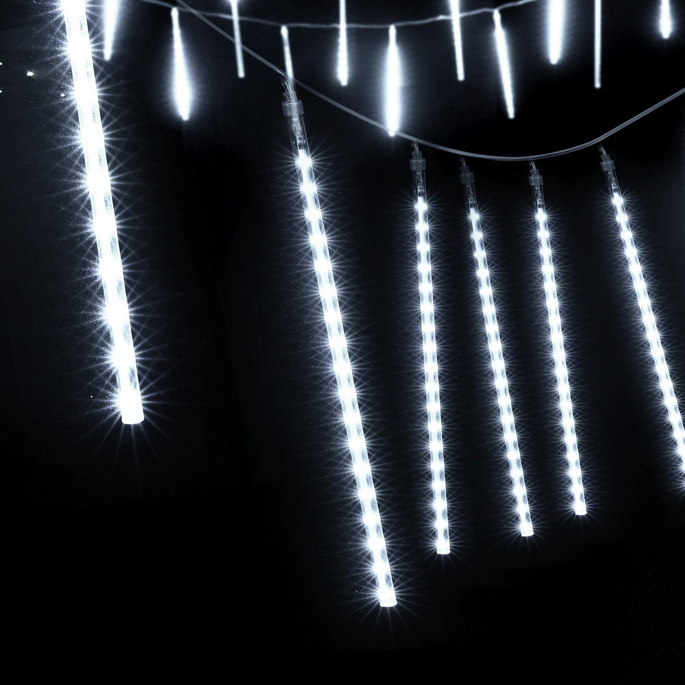 Jingle Jollys 7M Christmas Lights Shower Light 288 LED Icicle Falling Metor 3