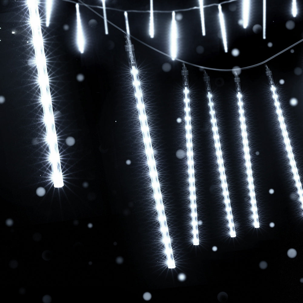 Jingle Jollys 7M Christmas Lights Shower Light 288 LED Icicle Falling Metor 7