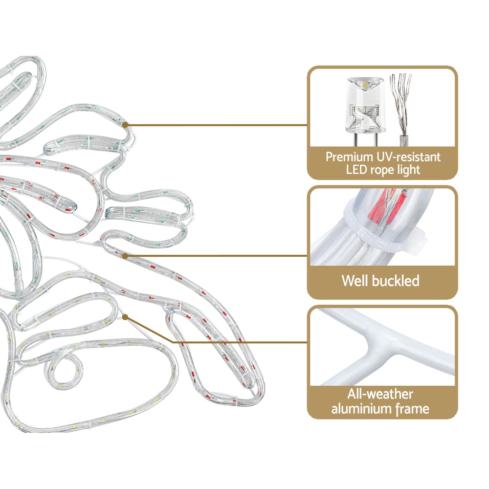 0.76M Christmas Lights 216 LED Bell Motif Light Decorations Jingle Jollys 4