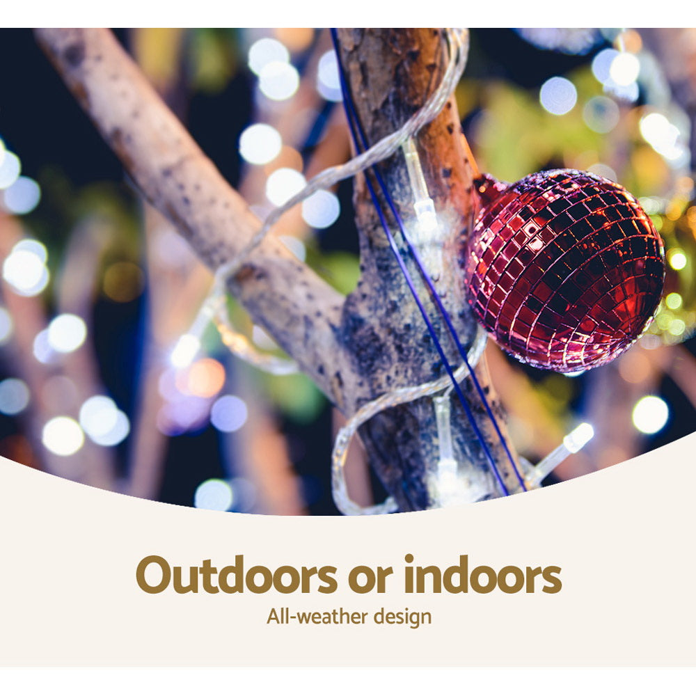 100M Christmas Lights String Fairy Light 500 LED Cool White Jingle Jollys 6